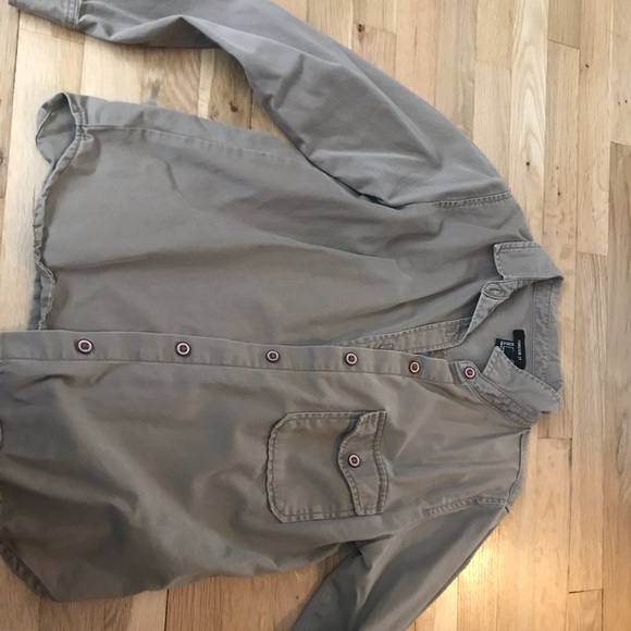 Olive colored jacket from forever 21 - Picture 3 of 4